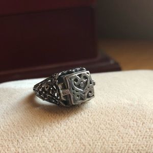 Vintage Sterling Silver Poison Ring